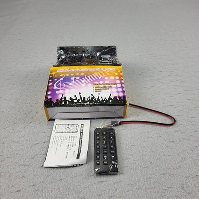 Mini 2.0-CH Bluetooth Audio Power Amplifier Black AK-380 USB SD FM RCA Remote