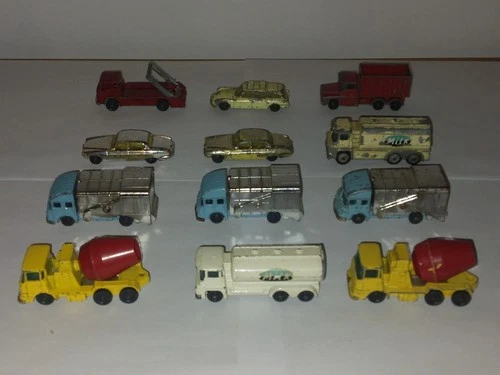 LOT OF 12 VTG 1965-1969 HUSKY MODELS, MADE BY CORGI. QUITE GOOD-VGC