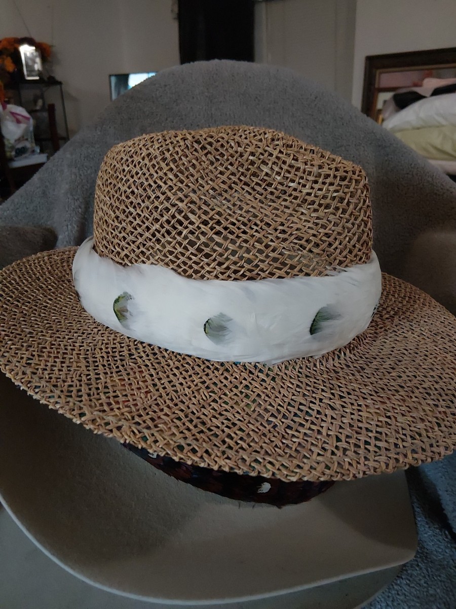 Leihulu humupapa second（white） Vintage HAWAIIAN FEATHER HAT BAND: Lei Hulu Humupapa | eBay