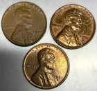 1951 P S D Lincoln Wheat Cents Penny Set of 3 Coins Lot AU/UNC 1c US Coin -3302
