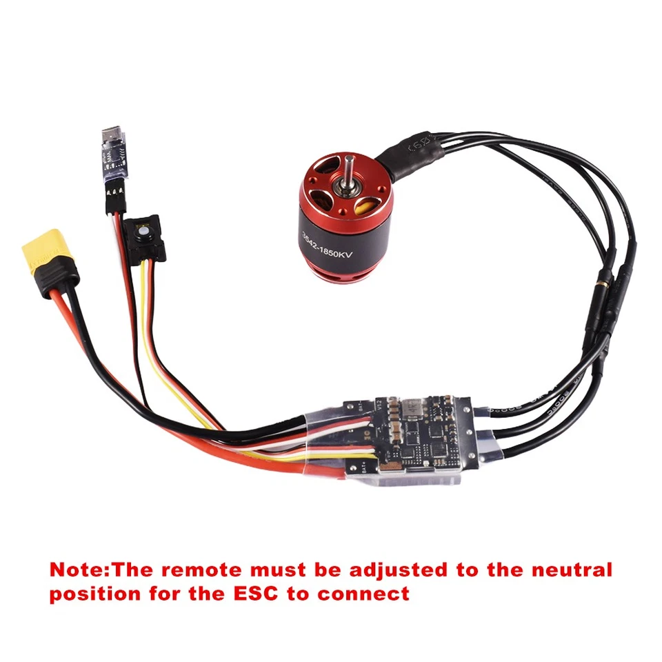 9IMOD RC Crawler ESC 80A Bürstenlos AM32 2-6S BEC 5,2-8,2V Einstellbar für 1/8 - Bild 3 von 4