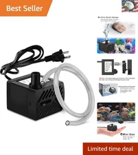 Mini 3W Submersible Pump with 2ft Lift Height for Ponds & Tabletop Fountains