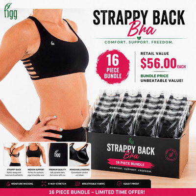 FIGG Women's Activewear Bundle 16 Piece Sports Bra Wholesale Lot NWT