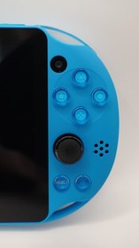 【GOOD】PS Vita 2000 Blue Console 8GB Memory Card 4 Games Charger Set B Rank JAPAN