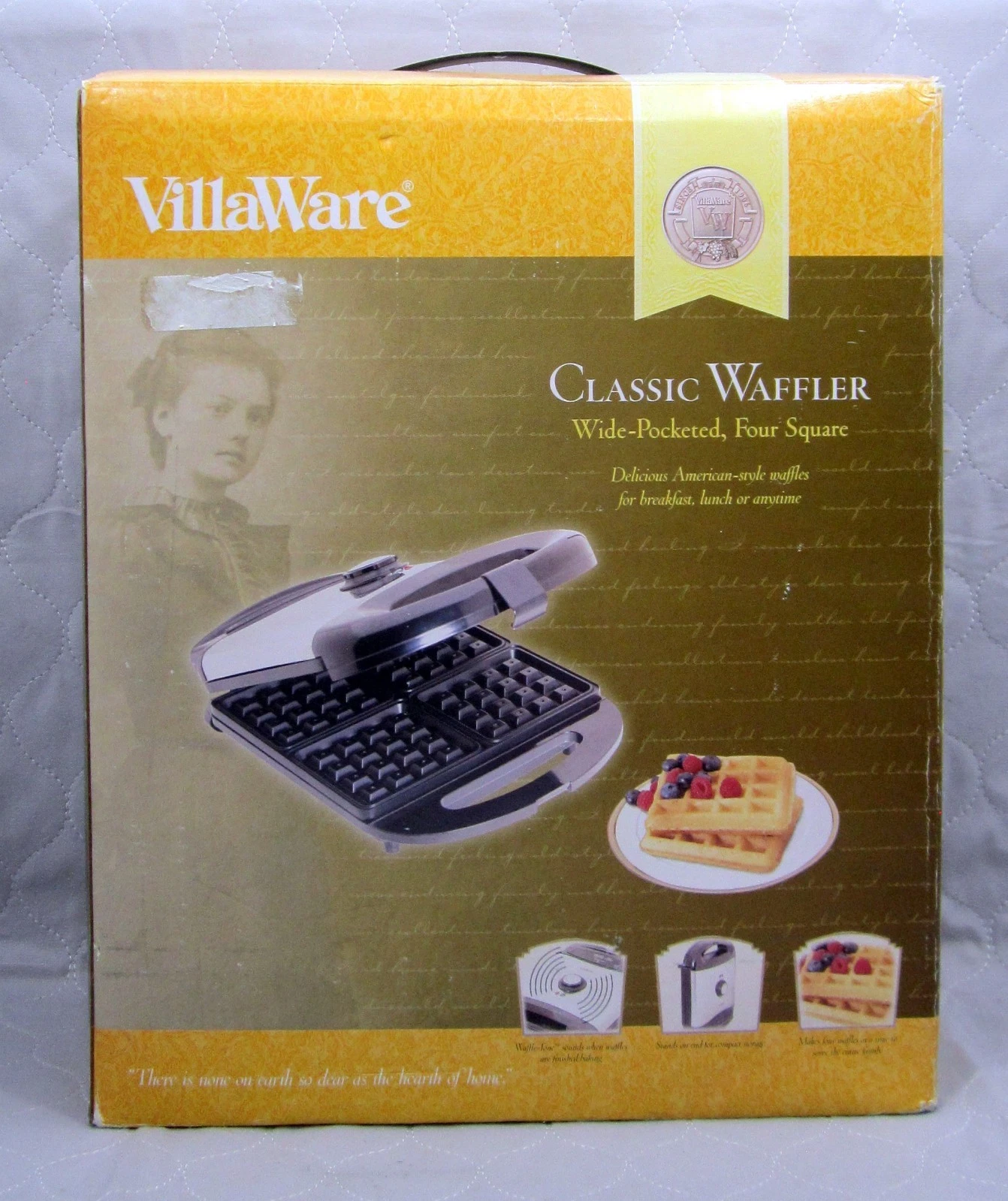 VILLAWARE Professional Series Classic 4-at-a-time Waffler Waffle Maker No. 5800