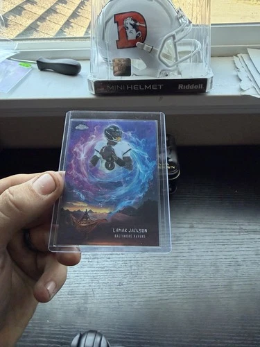 2025 Topps Chrome Lamar Jackson Base (RAW)