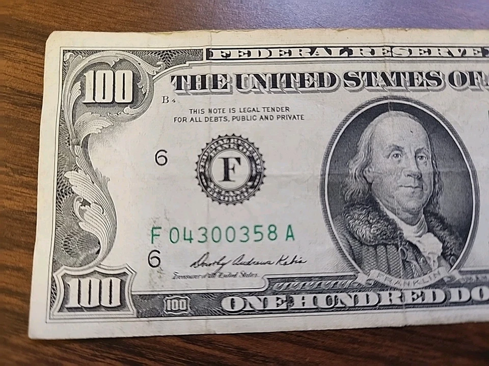 Series 1969A $100 Bill * ATLANTA * F 04300358 A - Image 3 of 4