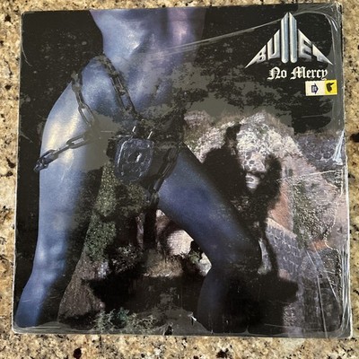 BULLET No Mercy LP 1984 OG UK Import HMI LP 15 Heavy Metal Worldwide Shrink