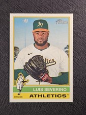 2025 TOPPS HERITAGE LUIS SEVERINO ATHLETICS HIGH NUMBER SP #442 RARE