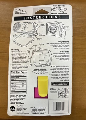 Vintage 1997 Bubble Tape Power Gum Dispenser New | eBay display picture 1
