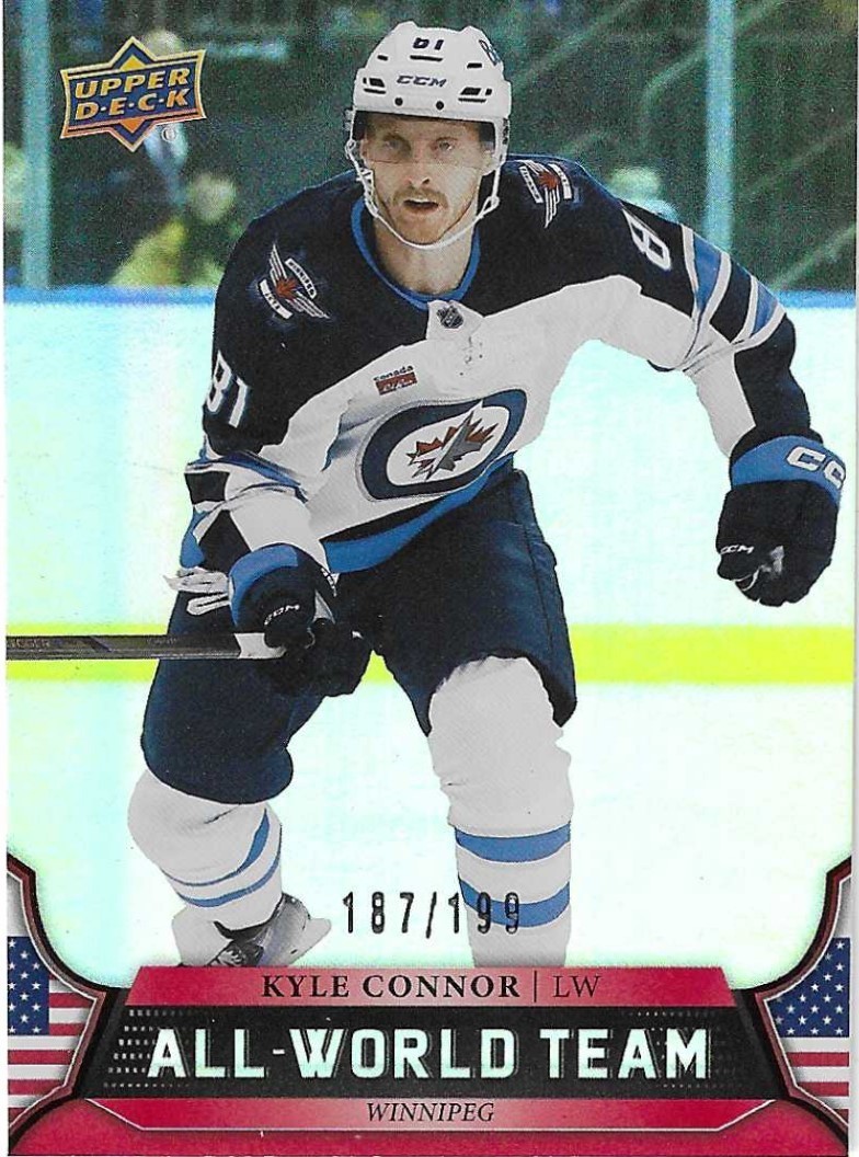 2025-26 Upper Deck All World Team Red Kyle Connor 187/199 Winnipeg Jets