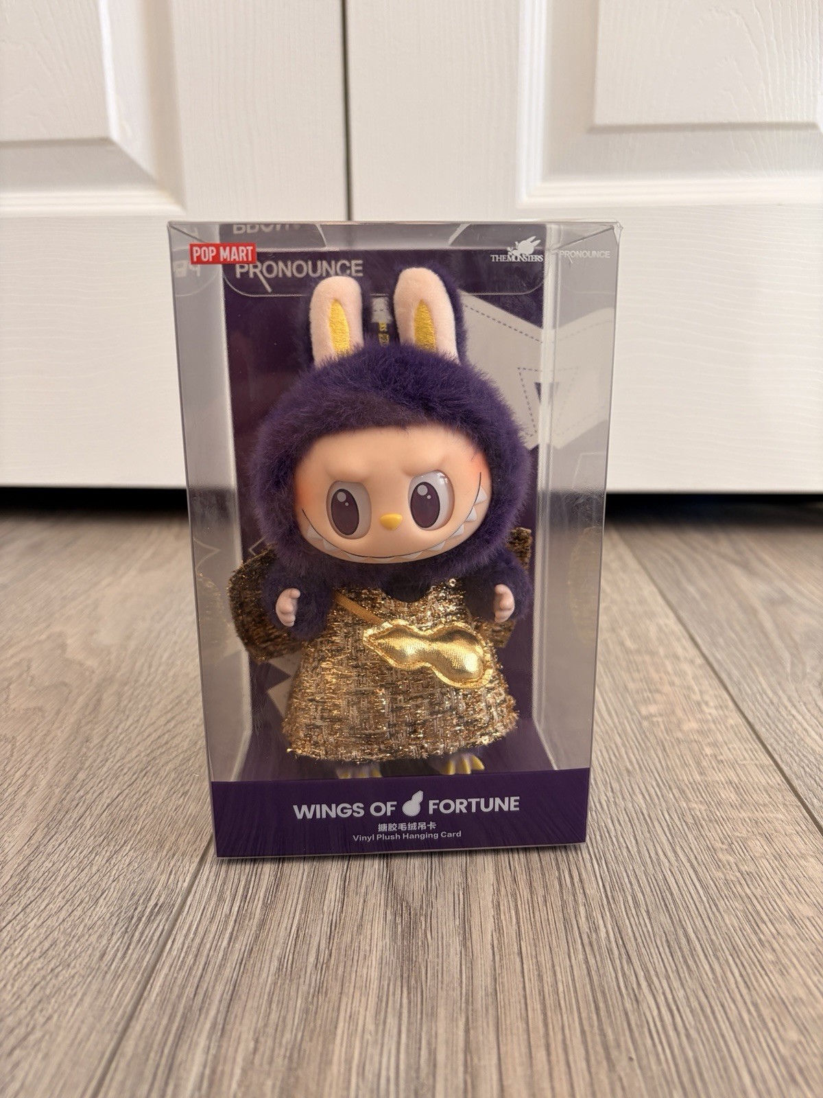 Labubu x PRONOUNCE Wings Of Fortune Vinyl Plush Hanging Card