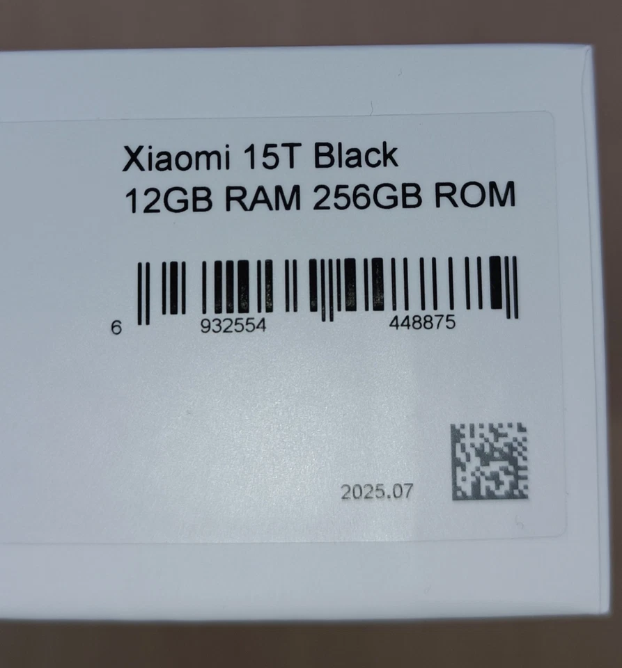 Xiaomi 15T 5G mit 12 GB RAM + 256 GB ROM schwarz - NEU & versiegelt - Bild 2 von 3