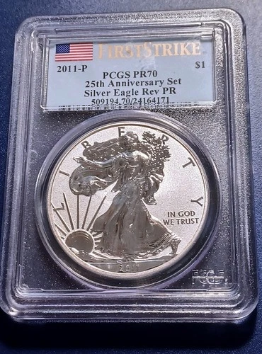 2011-P PCGS Rev. PR70 American Silver Eagle