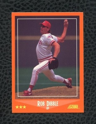 1988 SCORE ROOKIES & TRADED GLOSSY #86T ROB DIBBLE ROOKIE RC CINCINNATI REDS