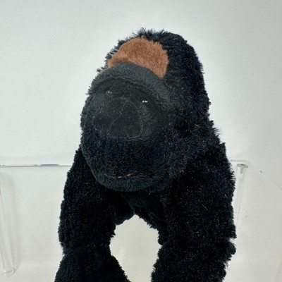 Ganz Silverback Gorilla Plush Stuffed Animal Black Gray Cute 8