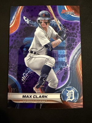 #ad 2024 Bowman#x27;s Best #TP 7 Max Clark Prospects Purple Mojo Refractors # 250 $9.99