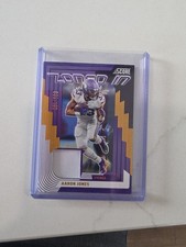 2025 Panini Score Football - Zoned In AARON JONES Jerseys MINNESOTA VIKINGS /100