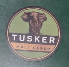 Kenya Tusker Malt Lager Beer Coaster/Mat.