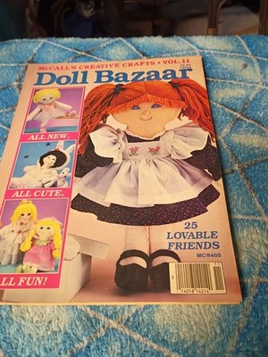 VTG`84 McCall`s DOLL BAZAAR Magazine 25 Patterns for Cloth Dollmaking Vol. 11