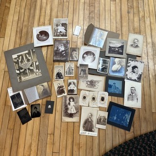 Large antique cabinet card photo lot photos antique pictures Cdv Tin Type