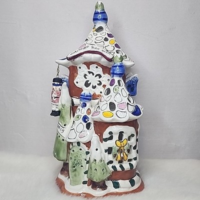 Blue Sky Clayworks 10'' Christmas Nutcracker Suite Hotel Tealight Holder 2009 
