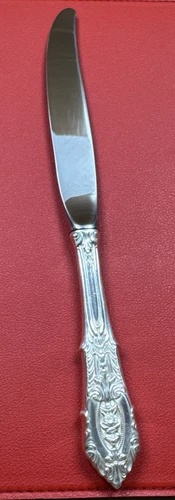 Antique Vintage Wallace Sterling Rose Point Flatware Knife 9" 68g