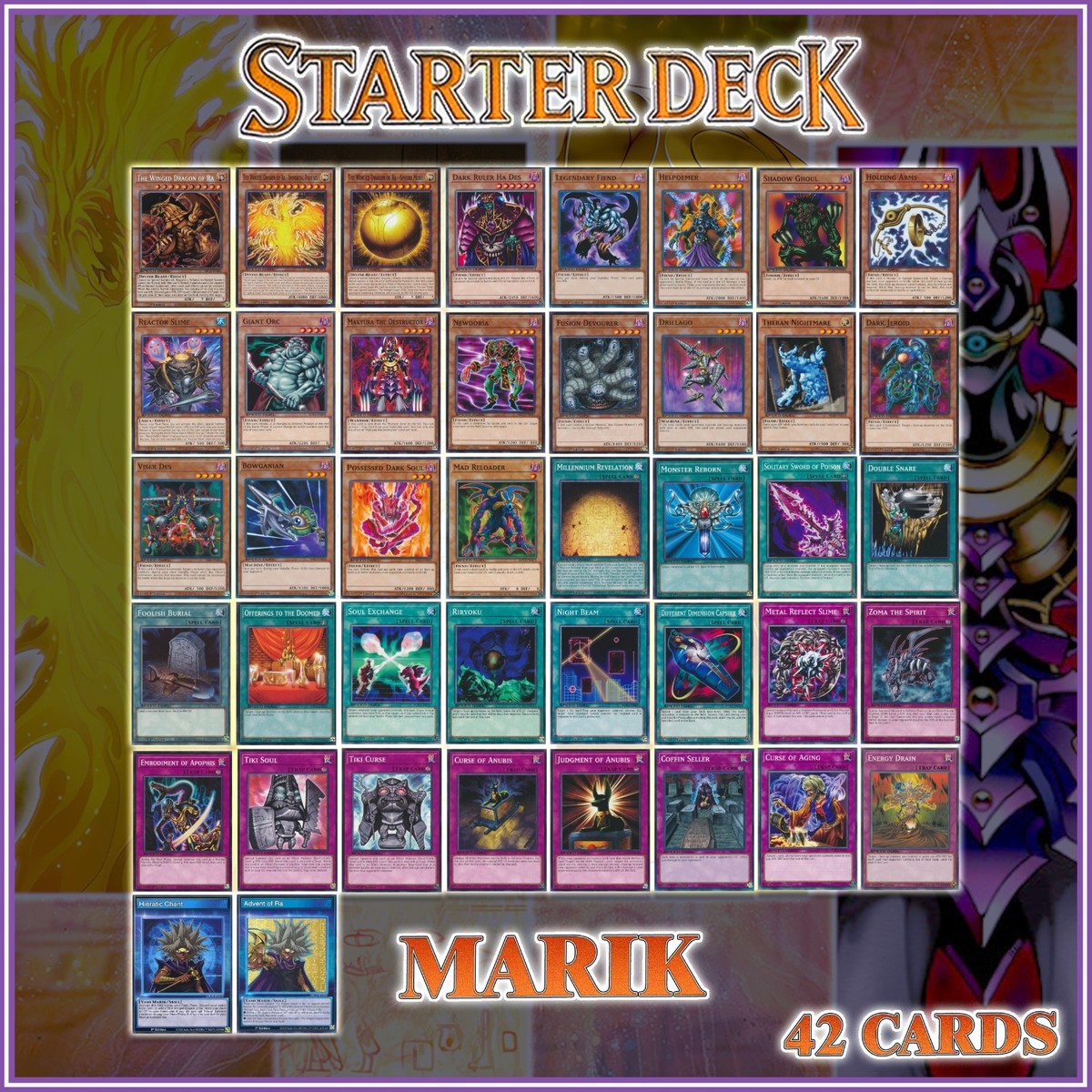MARIK DECK 42 | The Winged Dragon of Ra Sphere Immortal Phoenix YuGiOh MARIK DECK 42 | The Winged Dragon of Ra Sphere Immortal Phoenix YuGiOh