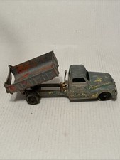 Vintage Hubley Kiddie Toy Cast Iron Dump Truck 9 Working Bed USA