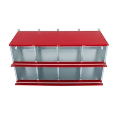 6/8 Compartment Chicken Nesting Boxes Poultry Nest Box Wall Mount For Hens Metal