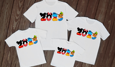 Matching family Disney 2025 t-shirts Florida tops Paris shirts