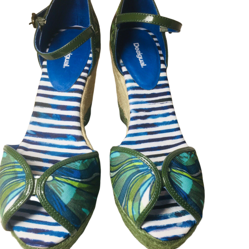 weave platform sandals