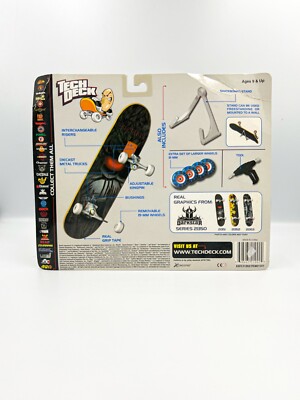Tech Deck Handboard DARKSTAR 27cm - 2002, Signé Tony Hawk, Neuf Sous Blister