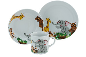 CreaTable - Zoo - Kinderservice 3-tlg (Bunt)