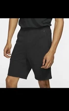 Nike Sportswear Tech Pack Knit Shorts Triple Black Mens Size Small AR1582 010