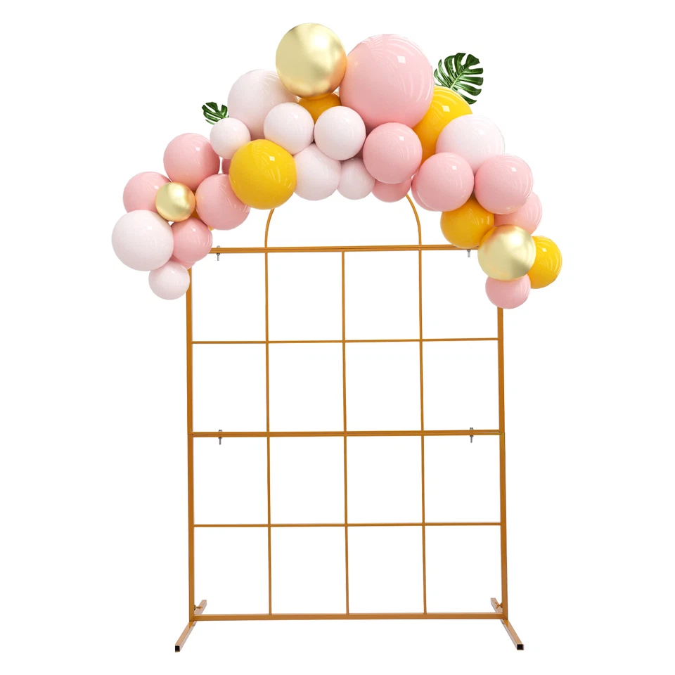 Elegance Balloon Arch Backdrop Flower Gold Display Stand Frame FOR Wedding - Image 3 of 4