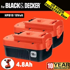 1-4Pack 18V for Black and Decker HPB18 18 Volt 4.5Ah Battery HPB18-OPE replace