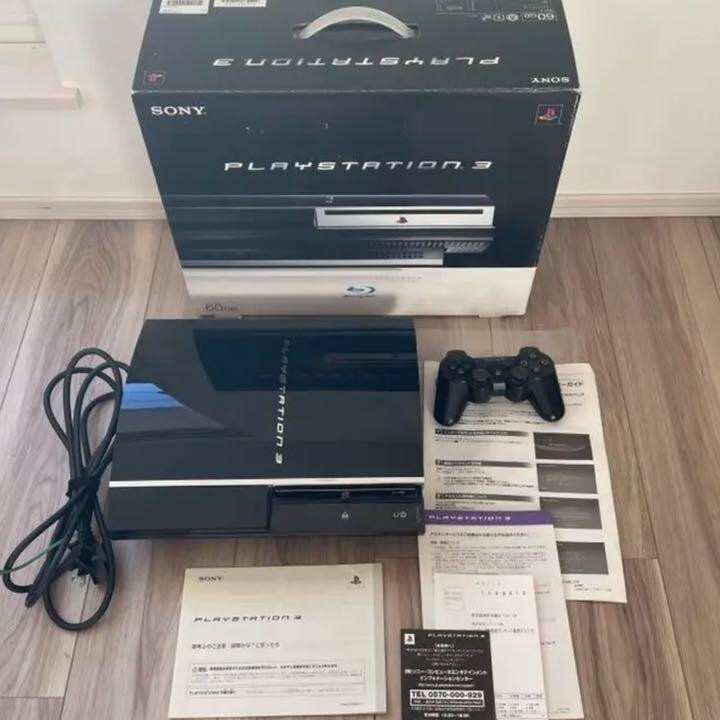 Sony PlayStation 3 PS3 CECHA00 60GB First Black Model Sony PlayStation 3 PS3 CECHA00 60GB First Black Model