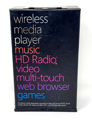 Microsoft Zune HD Platinum 32GB MP3 WMA WAV AAC Audio Video Media