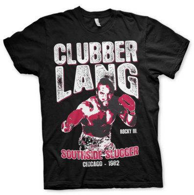 Rocky III Clubber Lang Southside Slugger Chicago 1982 Männer Men T-Shirt Schwarz