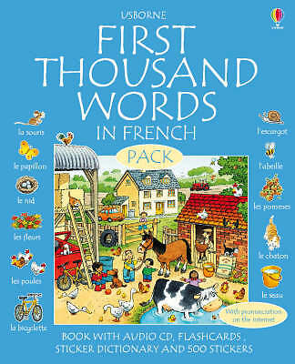First 1000 Words Pack - French by Usborne Publishing Ltd (Mixed media product,  