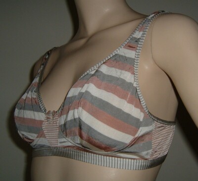 INTIMISSIMI REGGISENO RIGHE GRIGIO ROSA TAGLIA 4C LINGERIE SEXY