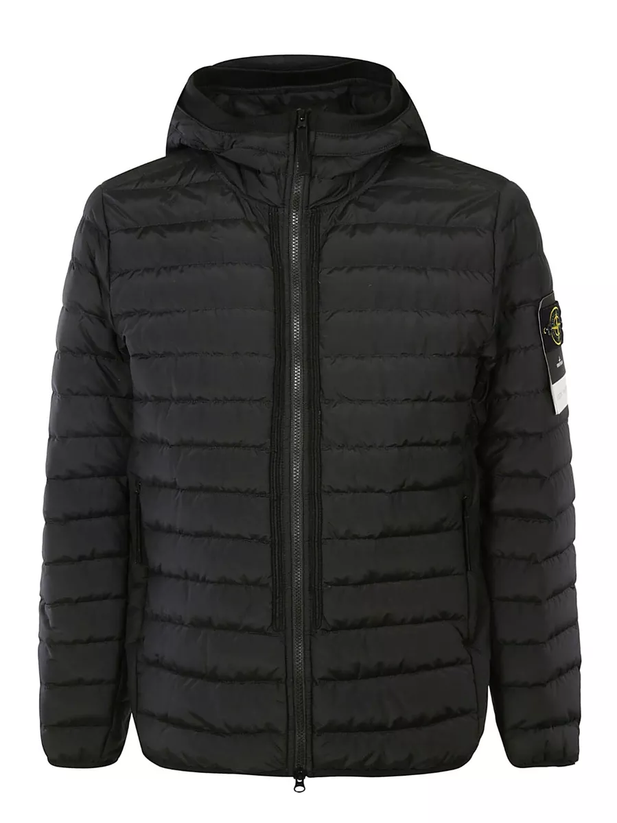 STONE ISLAND O-Cotton R Nylon Tela 42725 Down puffer Jacket BLACK XL