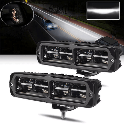 2X 6inch LED Work Light Bar Spot Pods Fog Lamp Offroad Driving Truck SUV ATV 4WD - Bild 2 von 17