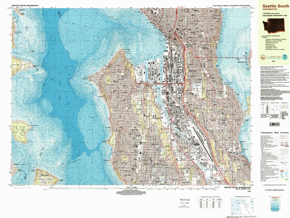 Nasa Topographical Map Seattle Topography | NASA