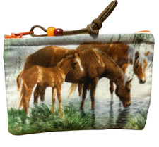 Coin Pouch horse COWGIRL COWBOY WESTERN HORSE ZIPPER GIFT POUCH
