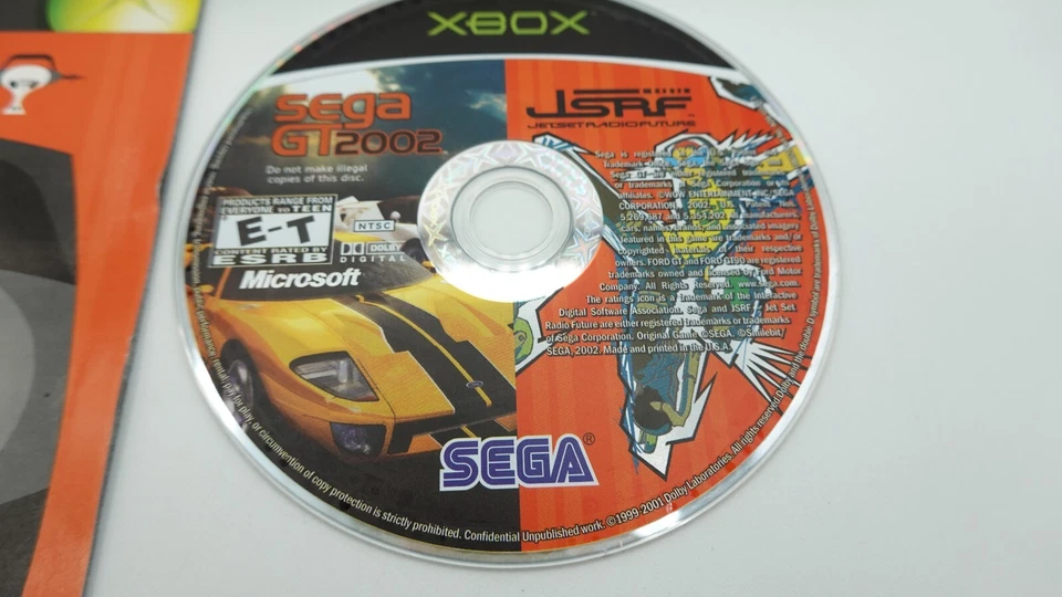 JSRF Jet Set Radio Future & Sega GT 2002 Original Microsoft Xbox CIB w Manuals C - Image 3 of 4