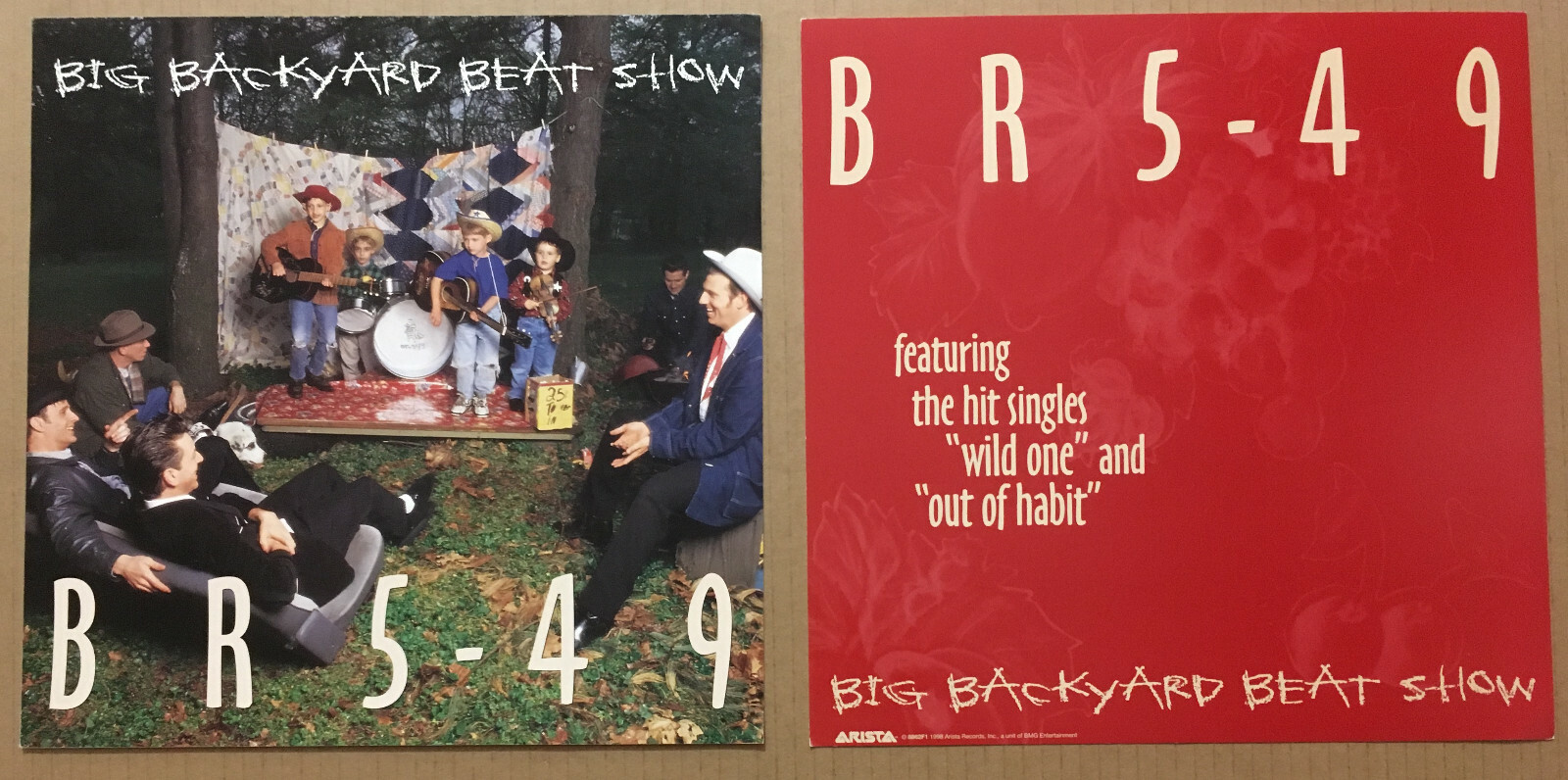 BR5 49 Rare 1998 SET of 2 DOUBLE SIDED PROMO POSTER FLAT for Big CD