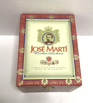 JOSE' MARTI Wood CIGAR BOX CUBA LIBRE Robusta Extra EUC 2004 Nicaragua