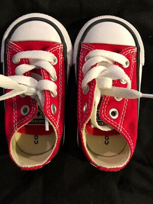 red converse youth size 4